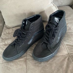 Vans Black high top skate shoes